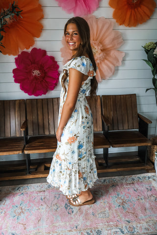 Flower Market Midi • Cream Multi