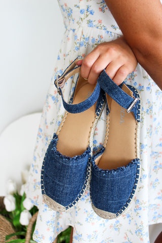 Venice Espadrille Sandal • Denim - FINAL SALE