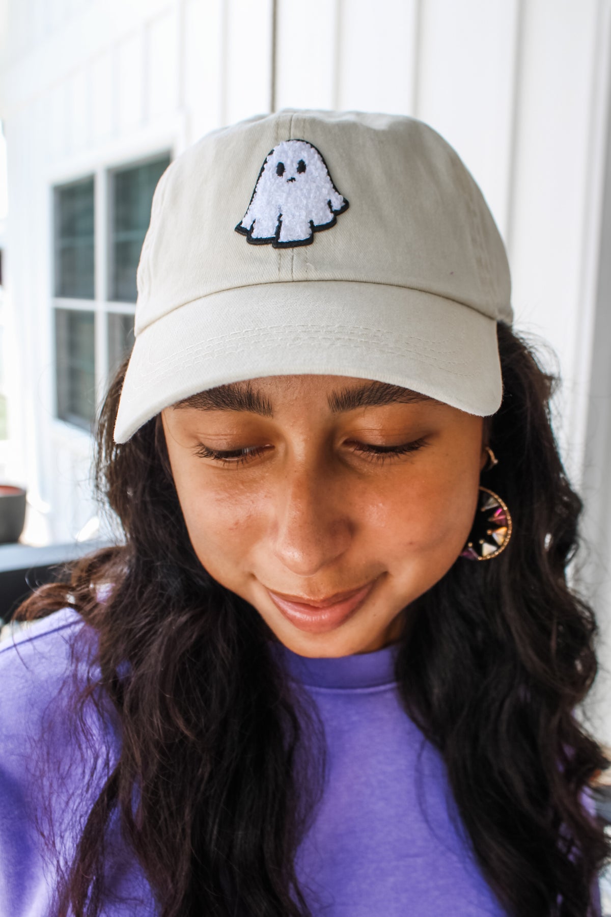 Too Cute To Spook Baseball Hat • Cream