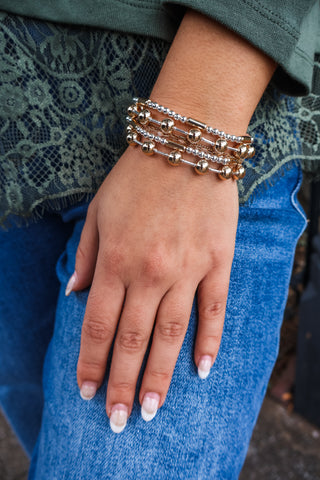 Shining Personality Bracelet • Silver Mix