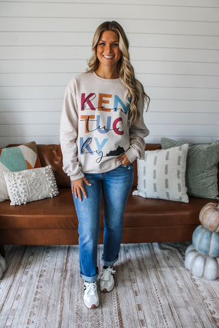 A Kentucky Fall Graphic Sweatshirt • Cosmic Latte