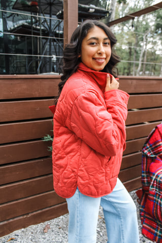 Hallmark Holiday Quilted Jacket • Red