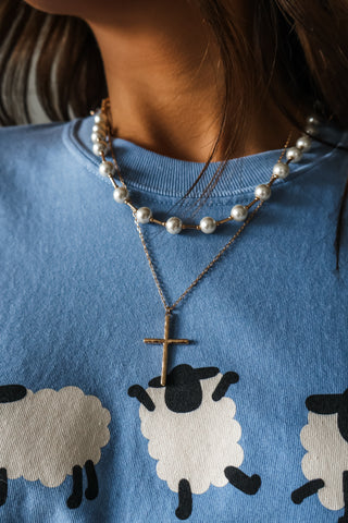 Hold On To Hope Necklace • Pearl