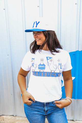 Kentucky Goose Squad Graphic Tee • White
