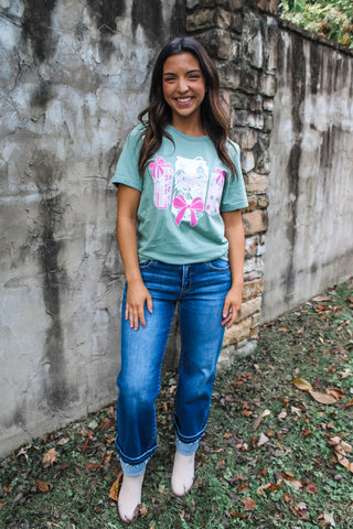 Have A Dr. Pepper Holiday Graphic Tee • Sage