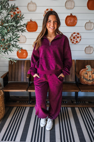 Starry Skies Pant Set • BlackBerry