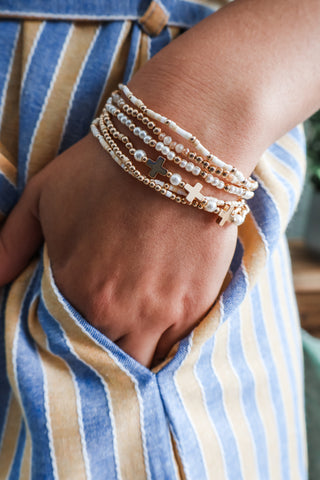 Beauty of Faith Bracelet • Cream Mix