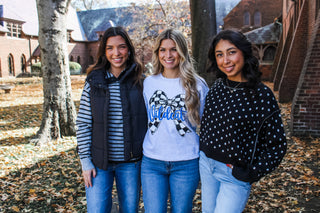 Big Blue Cheer Graphic Sweatshirt • Ash Grey