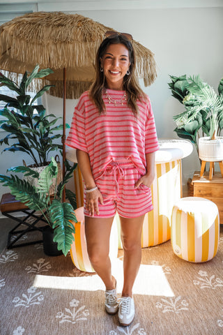 Chasing Tides Short Set • Watermelon