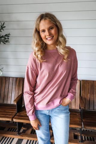 Signature Stripes • Mauve Mix