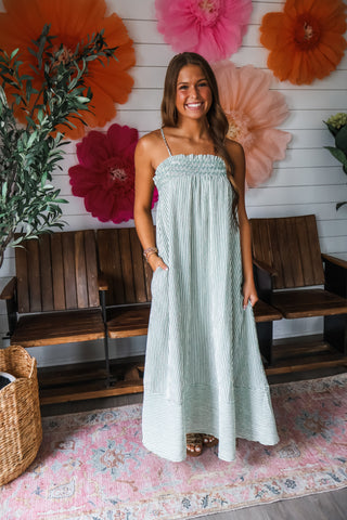 Coastal Stripes Maxi • Sage