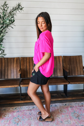 Rose Garden Embroidered Shorts • Black