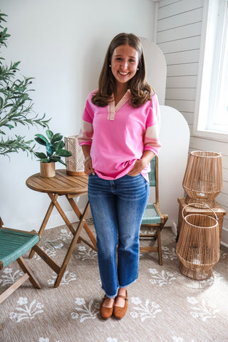 Eye-catching Essential Colorblock • Pink