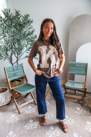 K Is For Kentucky Graphic Tee • Mocha