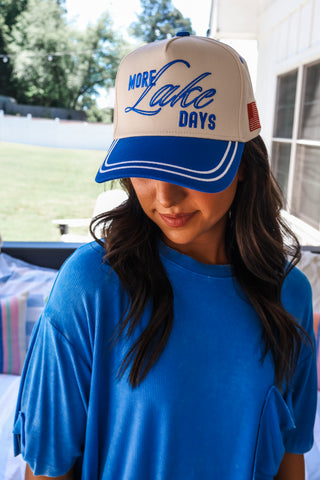 More Lake Days Trucker Hat • Blue
