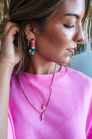 Seaside Bliss Layered Necklace • Pink