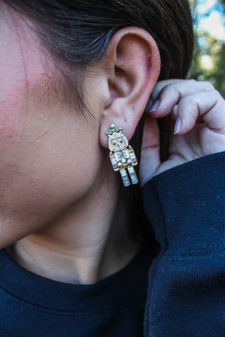 Nutcracker Prince Earrings • Gold