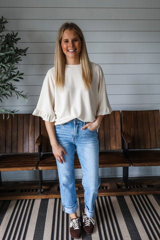 Stylish Ruffle Staple • Cream