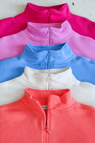 Refresh & Reset Half Zip • Cornflower Blue