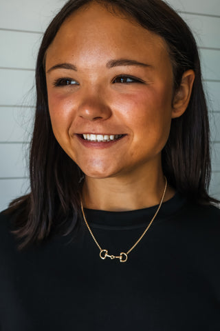 Saddle Up In Style Necklace • Gold