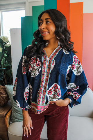 Posh In Print • Navy - FINAL SALE