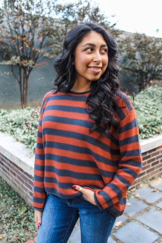 Time Spent Together • Rust/Navy