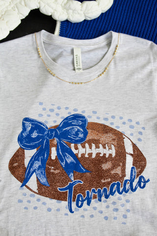Team Spirit Tornado Football Graphic Tee • Heather Grey - FINAL SALE