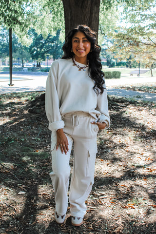 Forever Favorite Cargo Pants • Cream