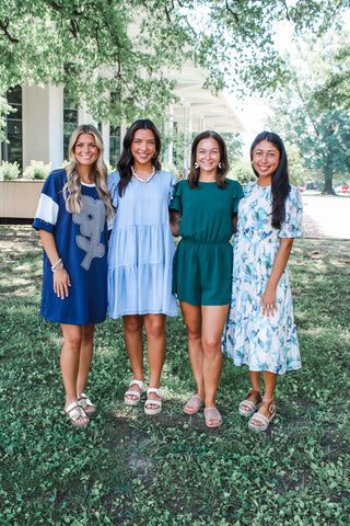 Look Your Best Romper • Emerald - FINAL SALE