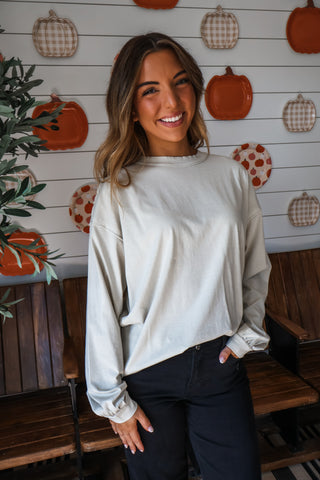 The Lived-In Crewneck • Stone