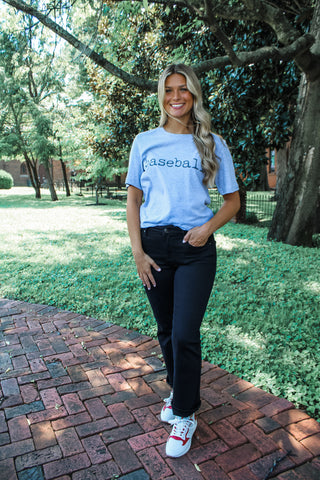 Simply Baseball Graphic Tee • Heather Grey