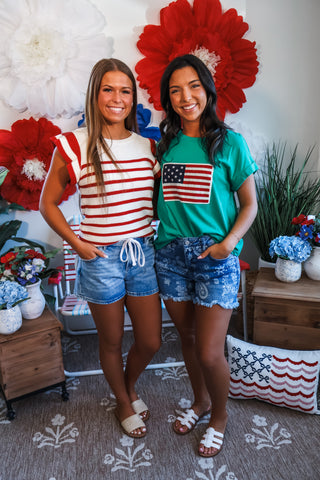 Star-Spangled Banner Top • Green