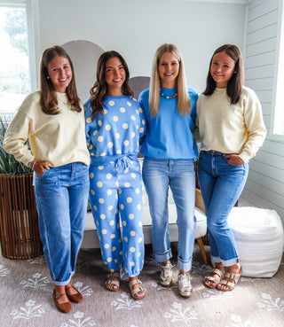 On The Spot Pant Set • Blue