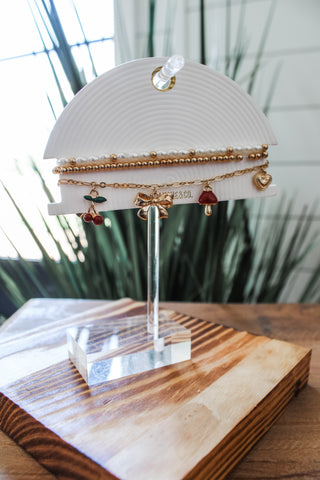 Cherry On Top Charm Bracelet • Gold