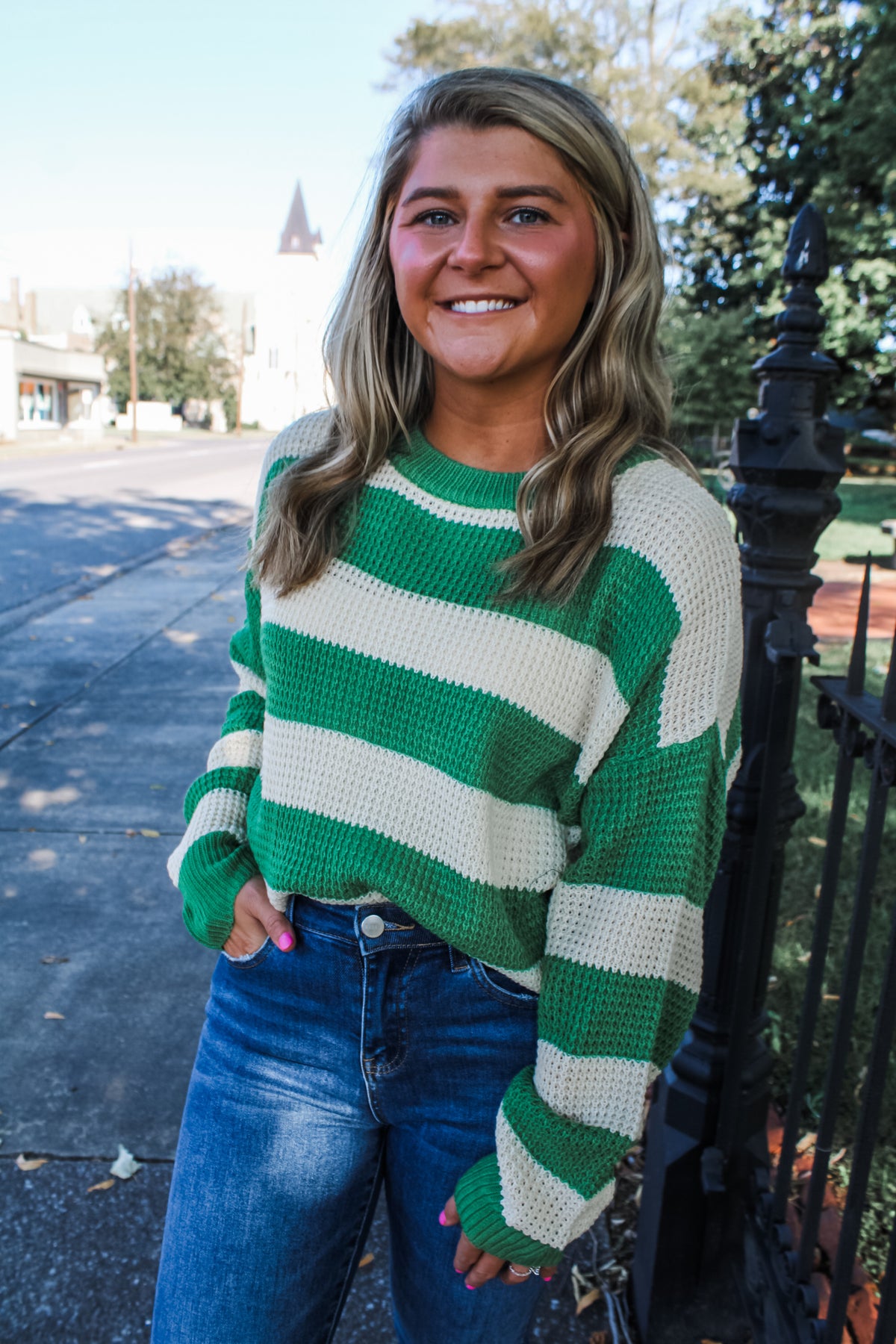 Sweater Weather Stripe • Green