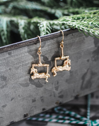 Sleigh The Day Earrings • Gold