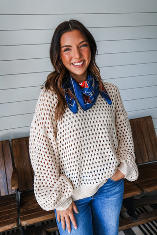 Coastal Fall Sweater • Cream
