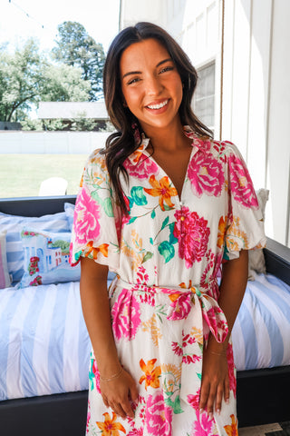 Summer Garden Midi • Cream Floral