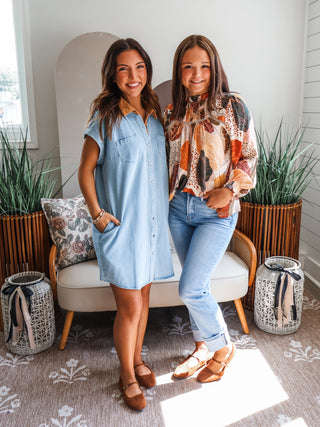 Dakota Denim Shirtdress • Light Wash