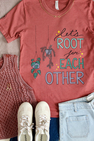 Let’s Root For Each Other Graphic Tee • Heather Brick