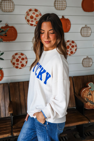 Kentucky Oversized Pullover • Cream
