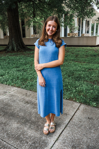 Tried & True T-shirt Dress • Blue