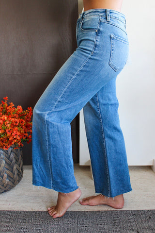 Lana Wide Leg | Tummy Control • Medium Wash