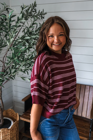 Studio Stripes • Burgundy