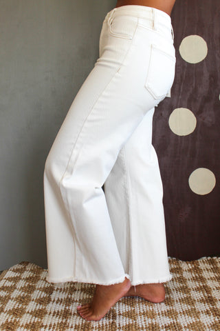 Piper Wide Leg | Tummy Control • Cream