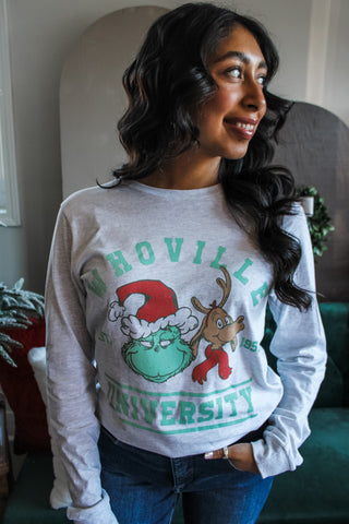 Whoville University Graphic Tee • Ash Grey
