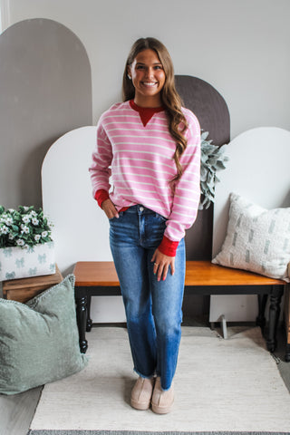 Fresh Start Stripes • Pink/Red - FINAL SALE