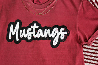 Team Mustangs Graphic Tee • Crimson