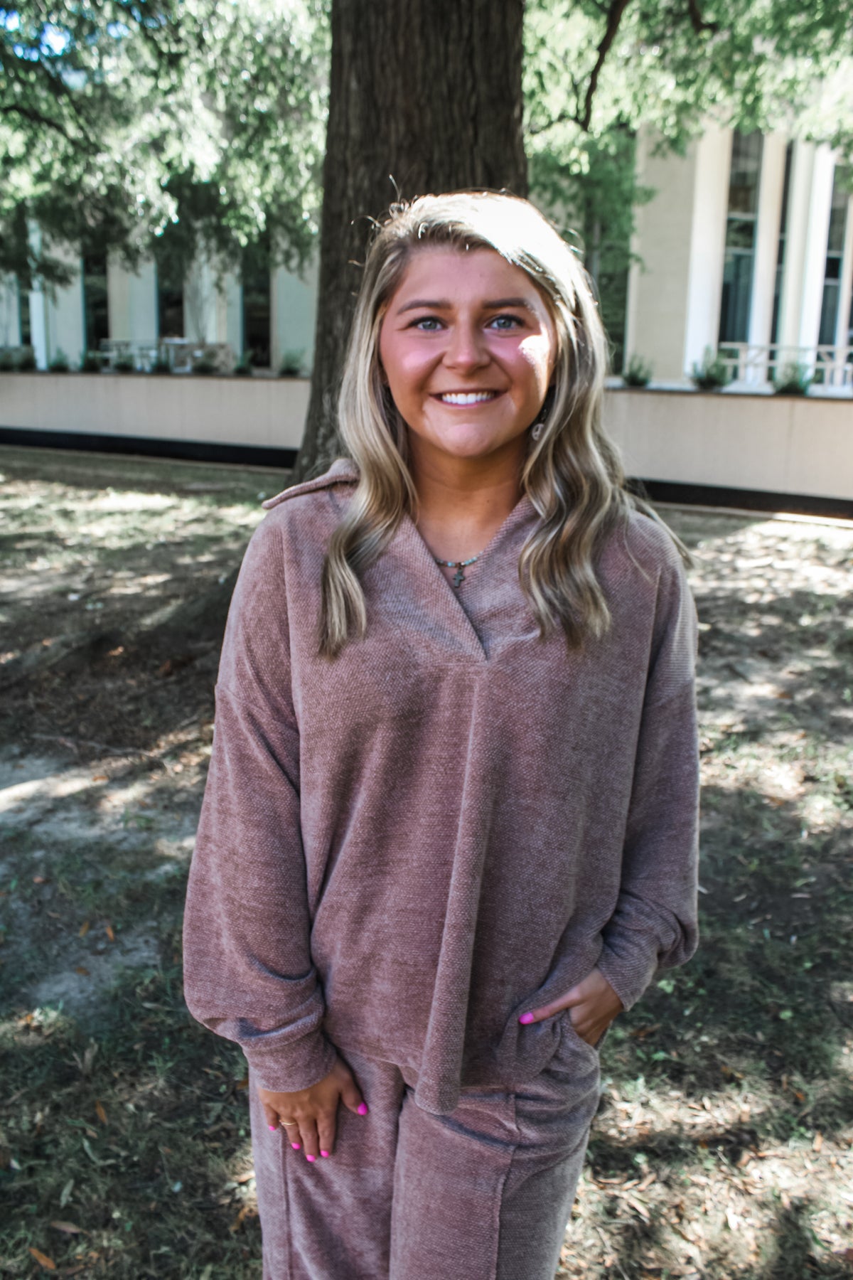 Pretty Cozy Chenille Pullover • Mocha