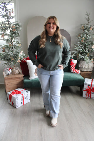 Forever Favorite Crewneck • Dark Spruce - PLUS